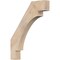 Ekena Millwork 3 1/2"W x 22"D x 28"H Merced Smooth Knee Brace, Douglas Fir BRC04X22X28MRC00SDF - alternate 1